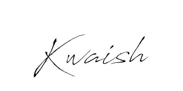 Antro_Vectra is a professional signature style that is perfect for those who want to add a touch of class to their signature. It is also a great choice for those who want to make their signature more unique. Get Kwaish name to fancy signature for free. Kwaish signature style 6 images and pictures png