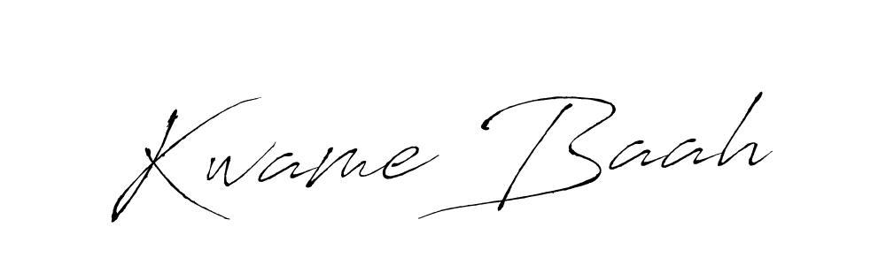 Make a beautiful signature design for name Kwame Baah. With this signature (Antro_Vectra) style, you can create a handwritten signature for free. Kwame Baah signature style 6 images and pictures png