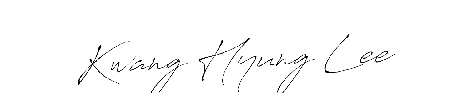 Create a beautiful signature design for name Kwang Hyung Lee. With this signature (Antro_Vectra) fonts, you can make a handwritten signature for free. Kwang Hyung Lee signature style 6 images and pictures png