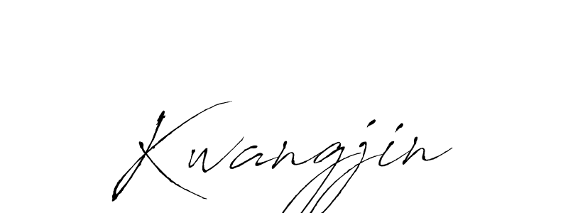 How to make Kwangjin name signature. Use Antro_Vectra style for creating short signs online. This is the latest handwritten sign. Kwangjin signature style 6 images and pictures png