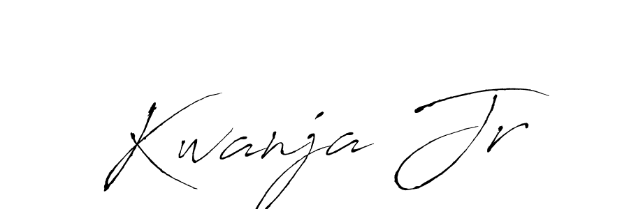 Design your own signature with our free online signature maker. With this signature software, you can create a handwritten (Antro_Vectra) signature for name Kwanja Jr. Kwanja Jr signature style 6 images and pictures png
