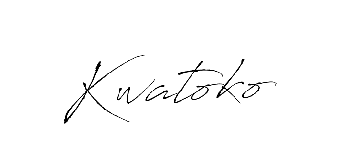 Make a short Kwatoko signature style. Manage your documents anywhere anytime using Antro_Vectra. Create and add eSignatures, submit forms, share and send files easily. Kwatoko signature style 6 images and pictures png