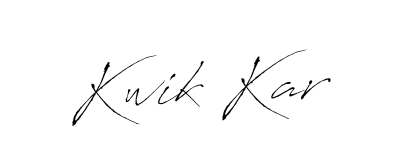 Antro_Vectra is a professional signature style that is perfect for those who want to add a touch of class to their signature. It is also a great choice for those who want to make their signature more unique. Get Kwik Kar name to fancy signature for free. Kwik Kar signature style 6 images and pictures png