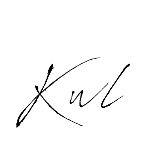 Make a beautiful signature design for name Kwl. With this signature (Antro_Vectra) style, you can create a handwritten signature for free. Kwl signature style 6 images and pictures png