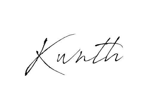 How to make Kwnth name signature. Use Antro_Vectra style for creating short signs online. This is the latest handwritten sign. Kwnth signature style 6 images and pictures png