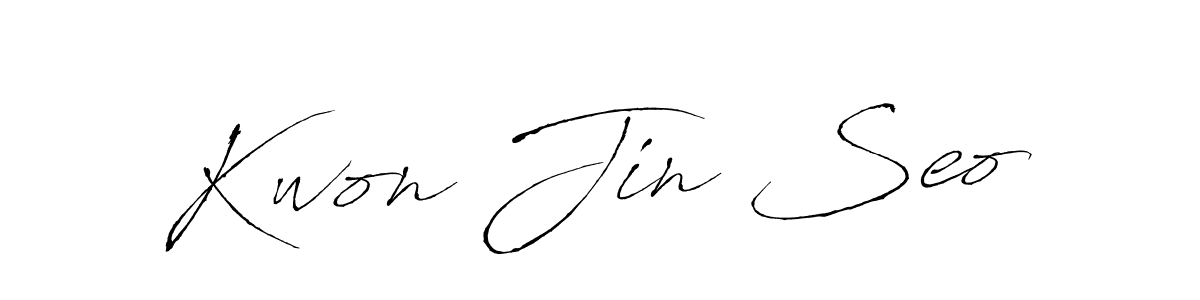 Design your own signature with our free online signature maker. With this signature software, you can create a handwritten (Antro_Vectra) signature for name Kwon Jin Seo. Kwon Jin Seo signature style 6 images and pictures png