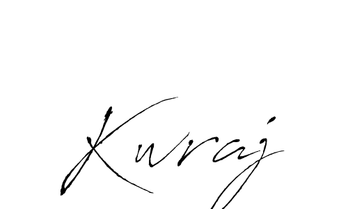 Use a signature maker to create a handwritten signature online. With this signature software, you can design (Antro_Vectra) your own signature for name Kwraj. Kwraj signature style 6 images and pictures png