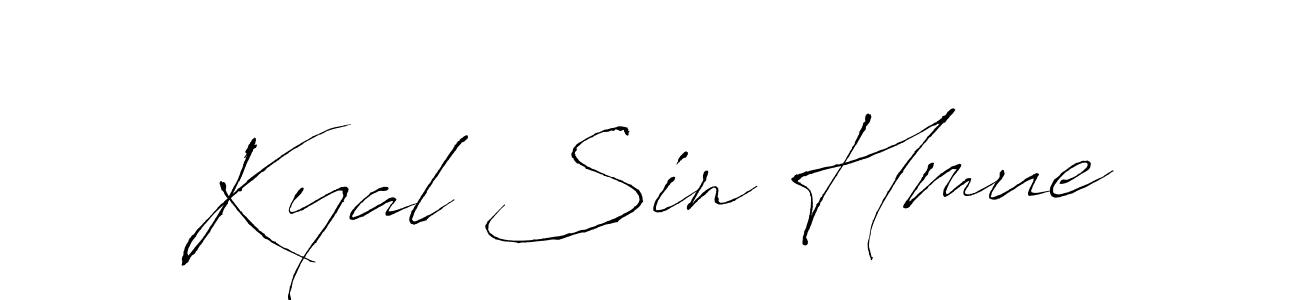 Create a beautiful signature design for name Kyal Sin Hmue. With this signature (Antro_Vectra) fonts, you can make a handwritten signature for free. Kyal Sin Hmue signature style 6 images and pictures png