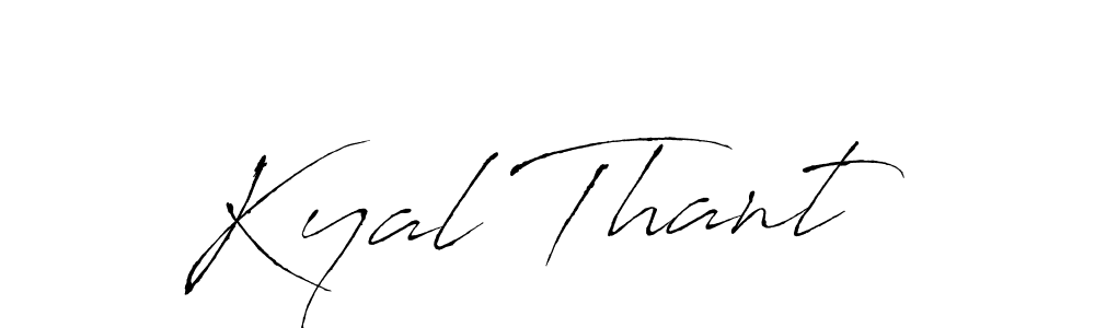 Also You can easily find your signature by using the search form. We will create Kyal Thant name handwritten signature images for you free of cost using Antro_Vectra sign style. Kyal Thant signature style 6 images and pictures png