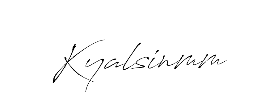 You should practise on your own different ways (Antro_Vectra) to write your name (Kyalsinmm) in signature. don't let someone else do it for you. Kyalsinmm signature style 6 images and pictures png