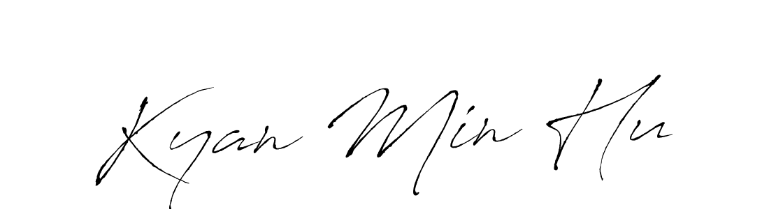 if you are searching for the best signature style for your name Kyan Min Hu. so please give up your signature search. here we have designed multiple signature styles  using Antro_Vectra. Kyan Min Hu signature style 6 images and pictures png
