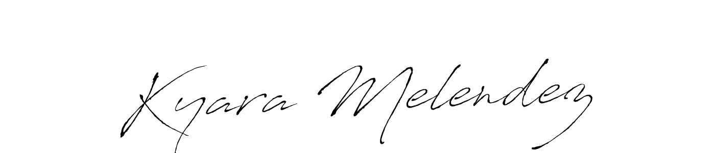 Create a beautiful signature design for name Kyara Melendez. With this signature (Antro_Vectra) fonts, you can make a handwritten signature for free. Kyara Melendez signature style 6 images and pictures png