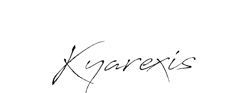 if you are searching for the best signature style for your name Kyarexis. so please give up your signature search. here we have designed multiple signature styles  using Antro_Vectra. Kyarexis signature style 6 images and pictures png