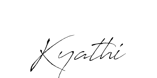 You should practise on your own different ways (Antro_Vectra) to write your name (Kyathi) in signature. don't let someone else do it for you. Kyathi signature style 6 images and pictures png