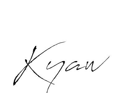 The best way (Antro_Vectra) to make a short signature is to pick only two or three words in your name. The name Kyaw include a total of six letters. For converting this name. Kyaw signature style 6 images and pictures png