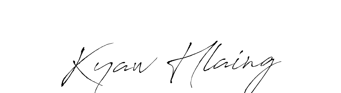 You should practise on your own different ways (Antro_Vectra) to write your name (Kyaw Hlaing) in signature. don't let someone else do it for you. Kyaw Hlaing signature style 6 images and pictures png