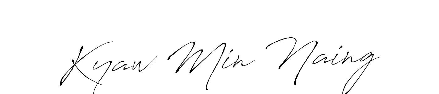 It looks lik you need a new signature style for name Kyaw Min Naing. Design unique handwritten (Antro_Vectra) signature with our free signature maker in just a few clicks. Kyaw Min Naing signature style 6 images and pictures png