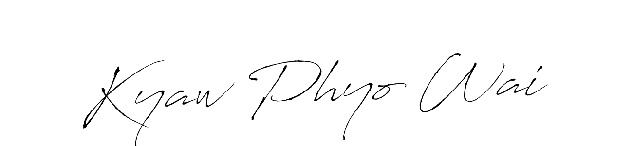 You can use this online signature creator to create a handwritten signature for the name Kyaw Phyo Wai. This is the best online autograph maker. Kyaw Phyo Wai signature style 6 images and pictures png