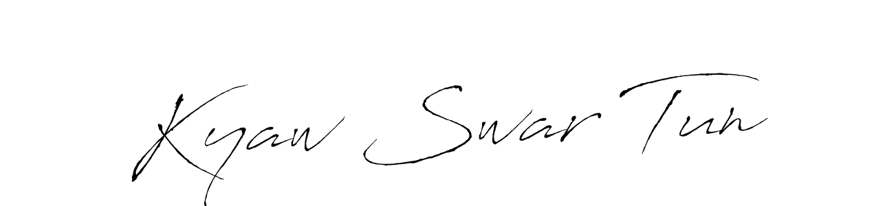 See photos of Kyaw Swar Tun official signature by Spectra . Check more albums & portfolios. Read reviews & check more about Antro_Vectra font. Kyaw Swar Tun signature style 6 images and pictures png