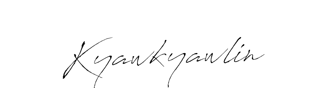 It looks lik you need a new signature style for name Kyawkyawlin. Design unique handwritten (Antro_Vectra) signature with our free signature maker in just a few clicks. Kyawkyawlin signature style 6 images and pictures png