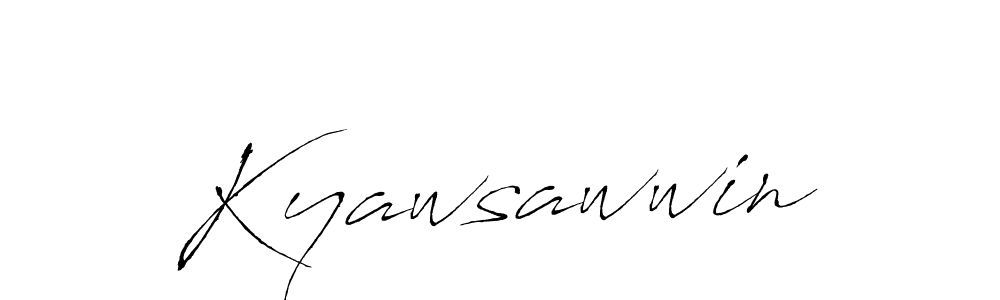 It looks lik you need a new signature style for name Kyawsawwin. Design unique handwritten (Antro_Vectra) signature with our free signature maker in just a few clicks. Kyawsawwin signature style 6 images and pictures png