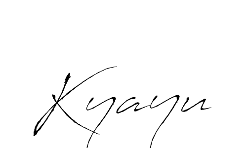 Kyayu stylish signature style. Best Handwritten Sign (Antro_Vectra) for my name. Handwritten Signature Collection Ideas for my name Kyayu. Kyayu signature style 6 images and pictures png