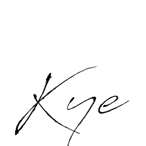 How to make Kye signature? Antro_Vectra is a professional autograph style. Create handwritten signature for Kye name. Kye signature style 6 images and pictures png