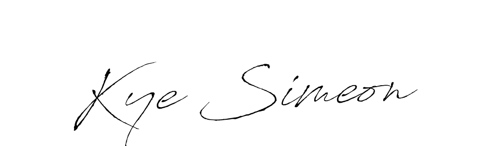 Also we have Kye Simeon name is the best signature style. Create professional handwritten signature collection using Antro_Vectra autograph style. Kye Simeon signature style 6 images and pictures png