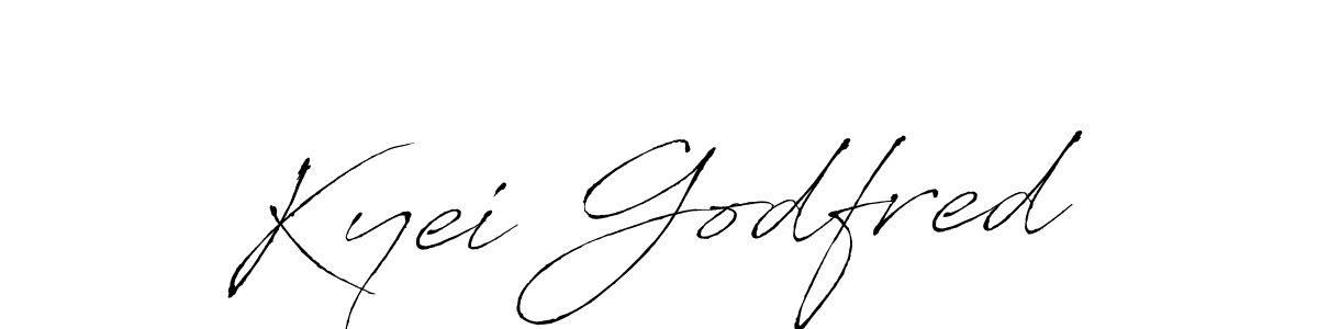 Also we have Kyei Godfred name is the best signature style. Create professional handwritten signature collection using Antro_Vectra autograph style. Kyei Godfred signature style 6 images and pictures png