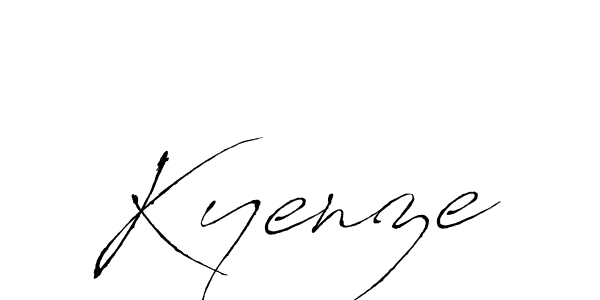 Use a signature maker to create a handwritten signature online. With this signature software, you can design (Antro_Vectra) your own signature for name Kyenze. Kyenze signature style 6 images and pictures png