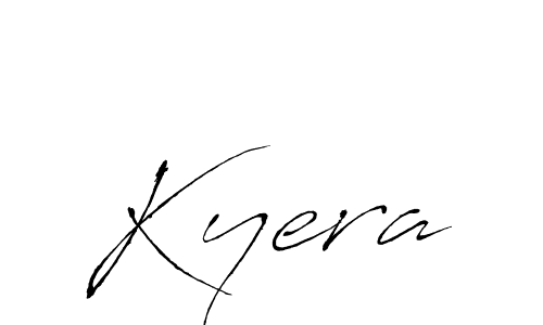 Kyera stylish signature style. Best Handwritten Sign (Antro_Vectra) for my name. Handwritten Signature Collection Ideas for my name Kyera. Kyera signature style 6 images and pictures png