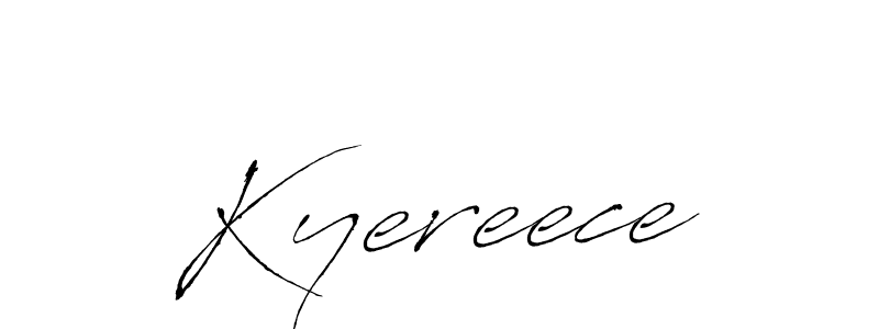 You should practise on your own different ways (Antro_Vectra) to write your name (Kyereece) in signature. don't let someone else do it for you. Kyereece signature style 6 images and pictures png
