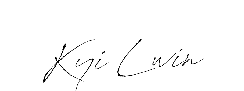 Use a signature maker to create a handwritten signature online. With this signature software, you can design (Antro_Vectra) your own signature for name Kyi Lwin. Kyi Lwin signature style 6 images and pictures png