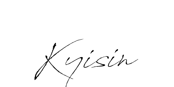 Antro_Vectra is a professional signature style that is perfect for those who want to add a touch of class to their signature. It is also a great choice for those who want to make their signature more unique. Get Kyisin name to fancy signature for free. Kyisin signature style 6 images and pictures png