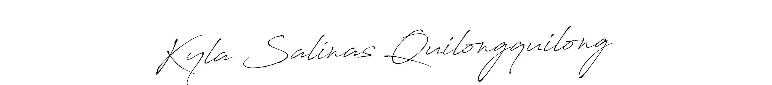 You can use this online signature creator to create a handwritten signature for the name Kyla Salinas Quilongquilong. This is the best online autograph maker. Kyla Salinas Quilongquilong signature style 6 images and pictures png