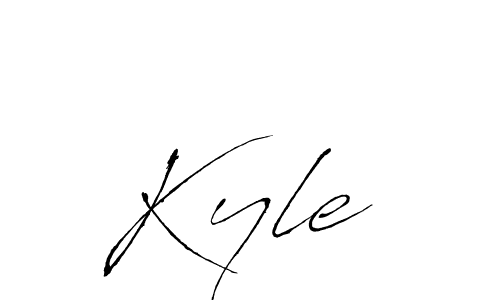 How to make Kyle  name signature. Use Antro_Vectra style for creating short signs online. This is the latest handwritten sign. Kyle  signature style 6 images and pictures png