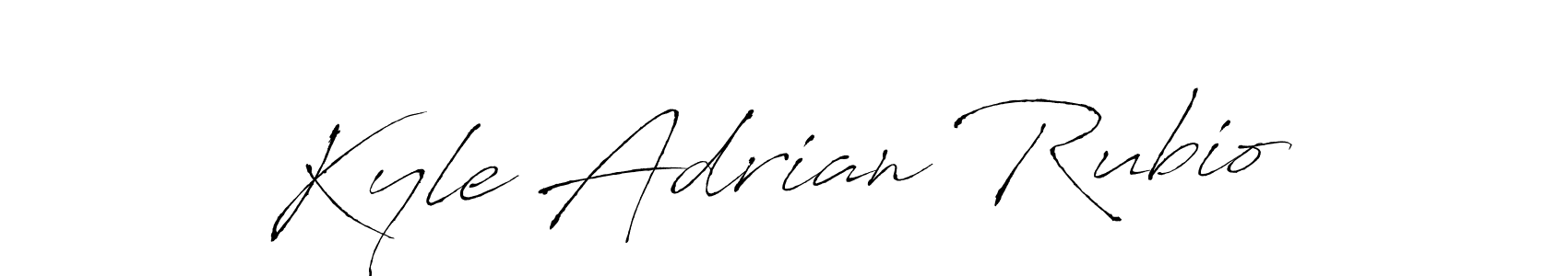 Make a beautiful signature design for name Kyle Adrian Rubio. With this signature (Antro_Vectra) style, you can create a handwritten signature for free. Kyle Adrian Rubio signature style 6 images and pictures png