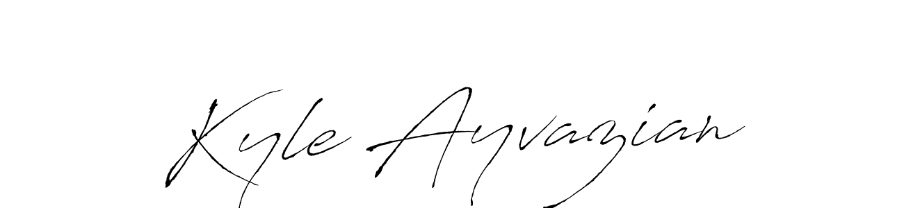 Make a beautiful signature design for name Kyle Ayvazian. With this signature (Antro_Vectra) style, you can create a handwritten signature for free. Kyle Ayvazian signature style 6 images and pictures png