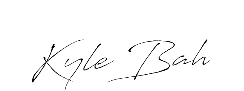 Use a signature maker to create a handwritten signature online. With this signature software, you can design (Antro_Vectra) your own signature for name Kyle Bah. Kyle Bah signature style 6 images and pictures png