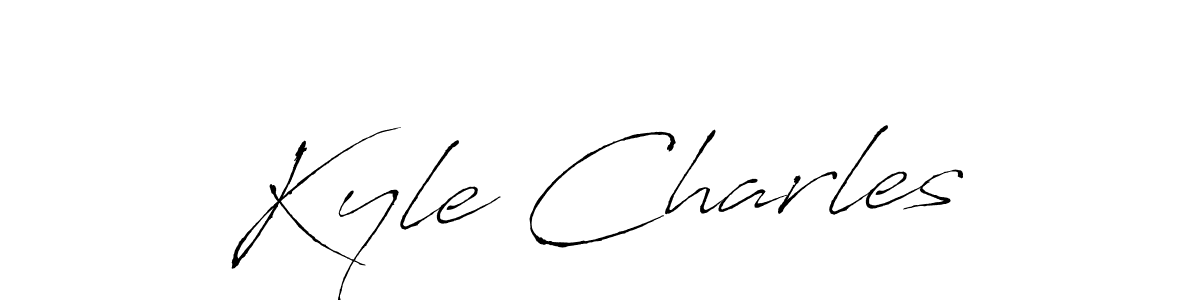 How to make Kyle Charles name signature. Use Antro_Vectra style for creating short signs online. This is the latest handwritten sign. Kyle Charles signature style 6 images and pictures png