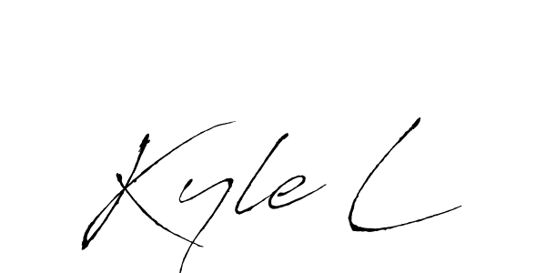 Antro_Vectra is a professional signature style that is perfect for those who want to add a touch of class to their signature. It is also a great choice for those who want to make their signature more unique. Get Kyle L name to fancy signature for free. Kyle L signature style 6 images and pictures png