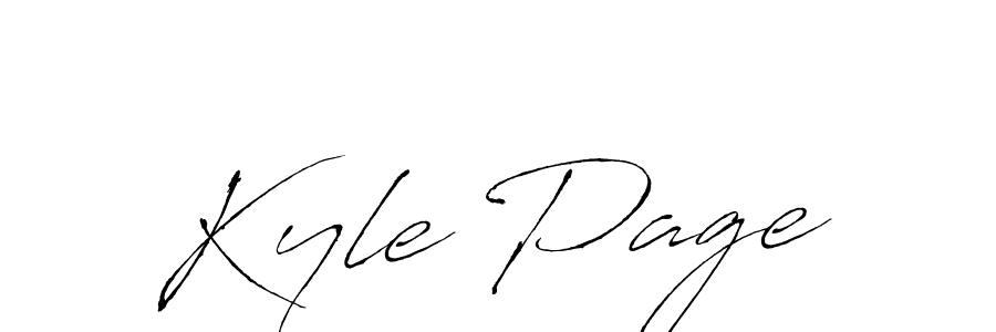 Design your own signature with our free online signature maker. With this signature software, you can create a handwritten (Antro_Vectra) signature for name Kyle Page. Kyle Page signature style 6 images and pictures png