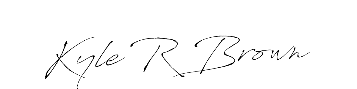 Make a beautiful signature design for name Kyle R Brown. With this signature (Antro_Vectra) style, you can create a handwritten signature for free. Kyle R Brown signature style 6 images and pictures png