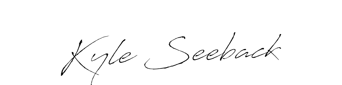 Similarly Antro_Vectra is the best handwritten signature design. Signature creator online .You can use it as an online autograph creator for name Kyle Seeback. Kyle Seeback signature style 6 images and pictures png