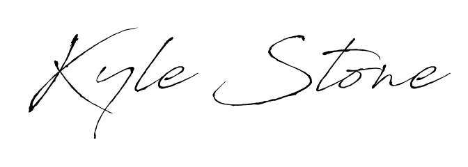 Give your name Kyle Stone an exquisite flair with the Antro_Vectra script font. Ideal for contracts, resumes, and formal letterheads. Kyle Stone signature style 6 images and pictures png