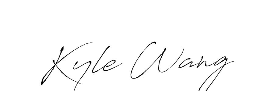 Use a signature maker to create a handwritten signature online. With this signature software, you can design (Antro_Vectra) your own signature for name Kyle Wang. Kyle Wang signature style 6 images and pictures png