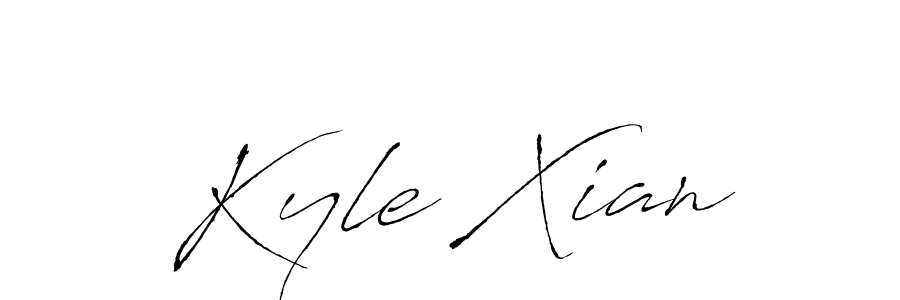 Design your own signature with our free online signature maker. With this signature software, you can create a handwritten (Antro_Vectra) signature for name Kyle Xian. Kyle Xian signature style 6 images and pictures png