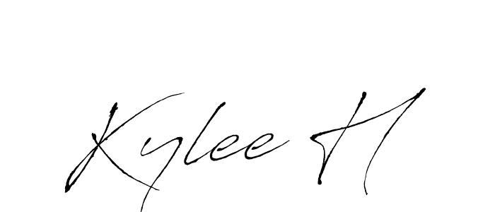 Once you've used our free online signature maker to create your best signature Antro_Vectra style, it's time to enjoy all of the benefits that Kylee H name signing documents. Kylee H signature style 6 images and pictures png