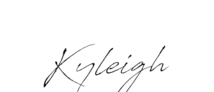 Design your own signature with our free online signature maker. With this signature software, you can create a handwritten (Antro_Vectra) signature for name Kyleigh. Kyleigh signature style 6 images and pictures png