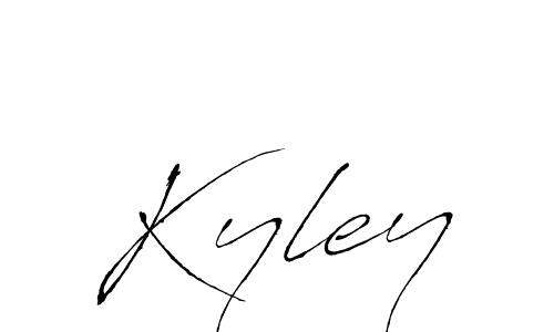 Use a signature maker to create a handwritten signature online. With this signature software, you can design (Antro_Vectra) your own signature for name Kyley. Kyley signature style 6 images and pictures png